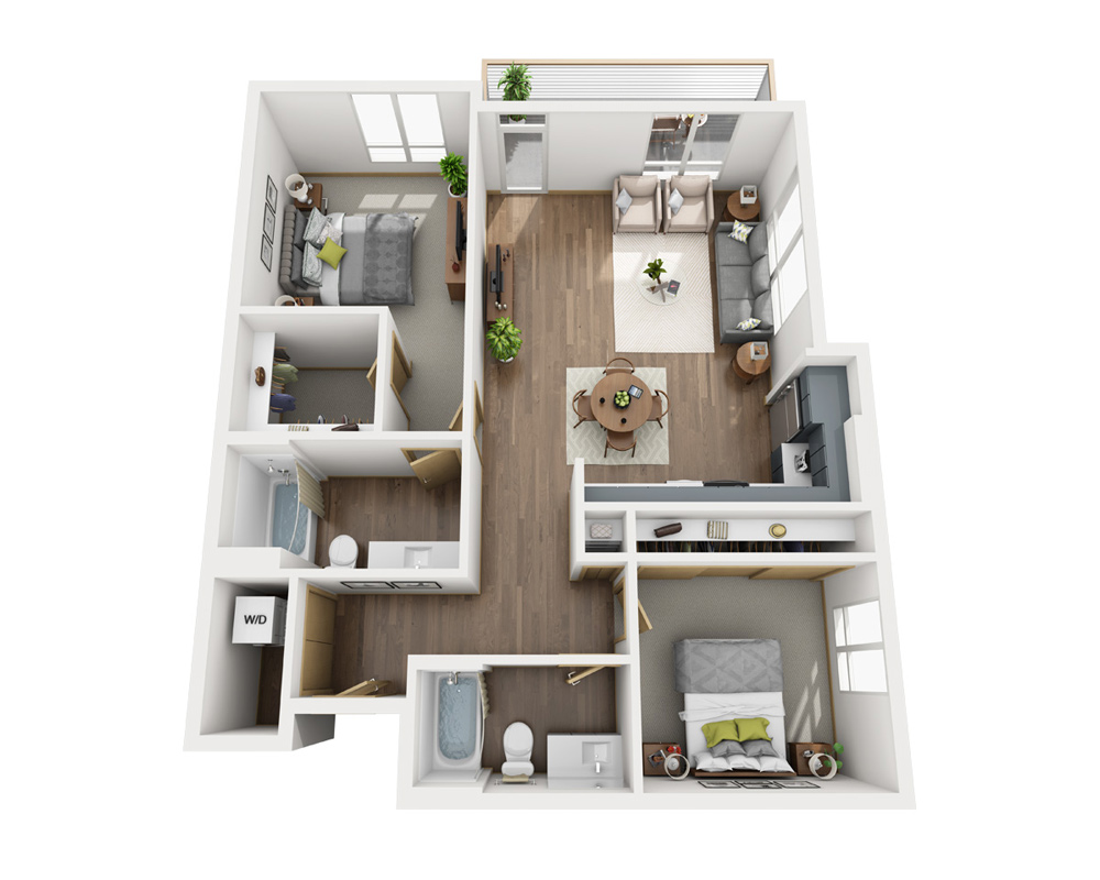 Two Bedroom B2A-1-CL1