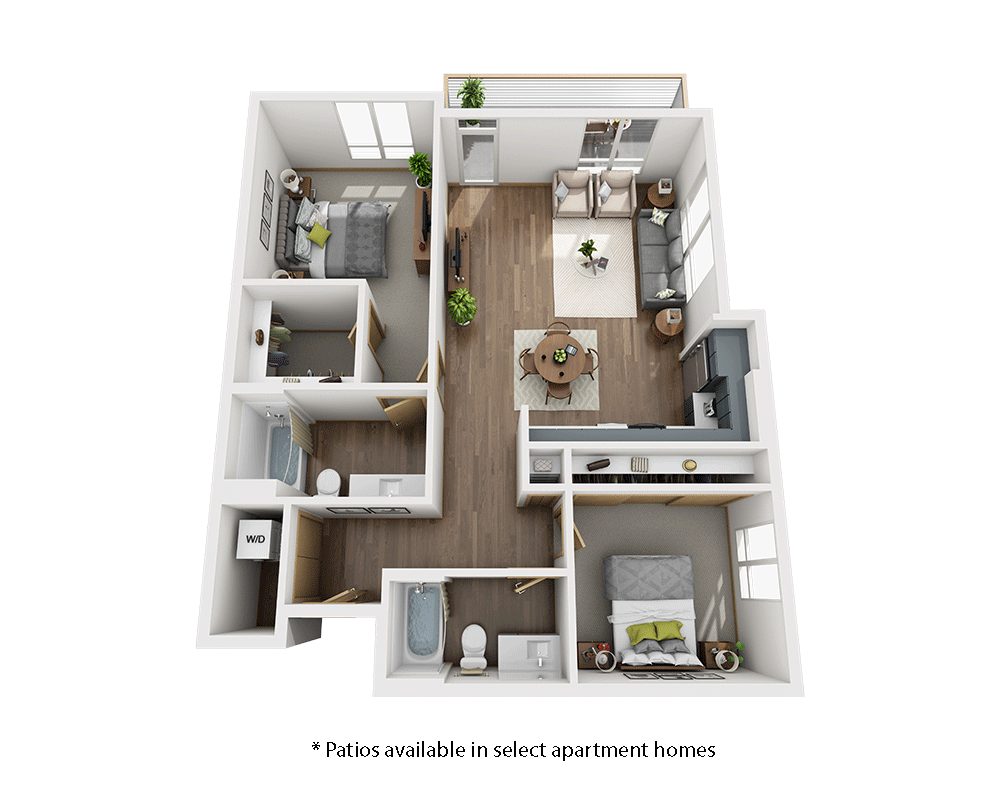 Two Bedroom B2A-CL1