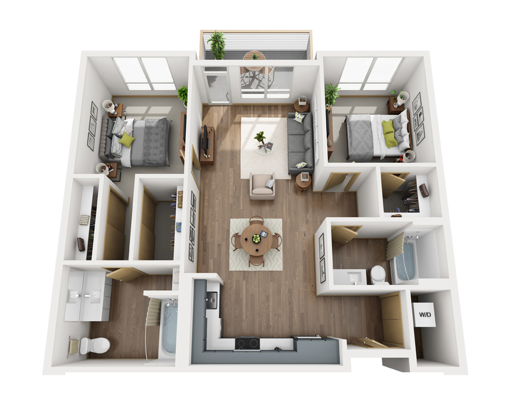 Two Bedroom B2B-CL1