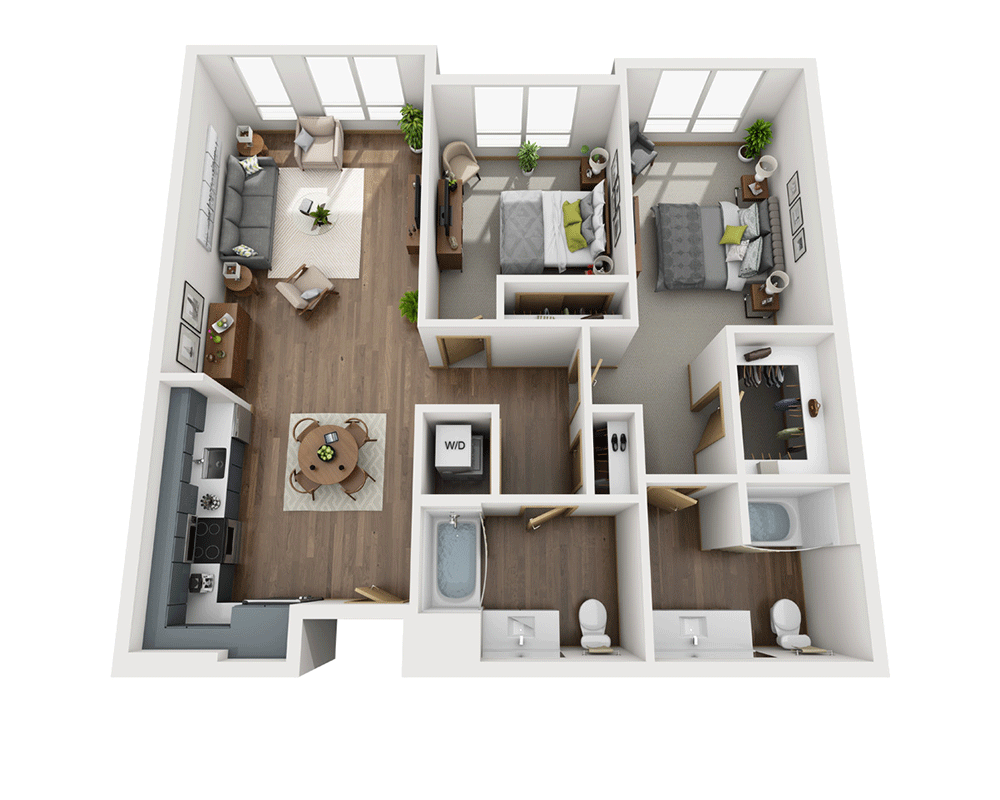 Two Bedroom B2E-CL1
