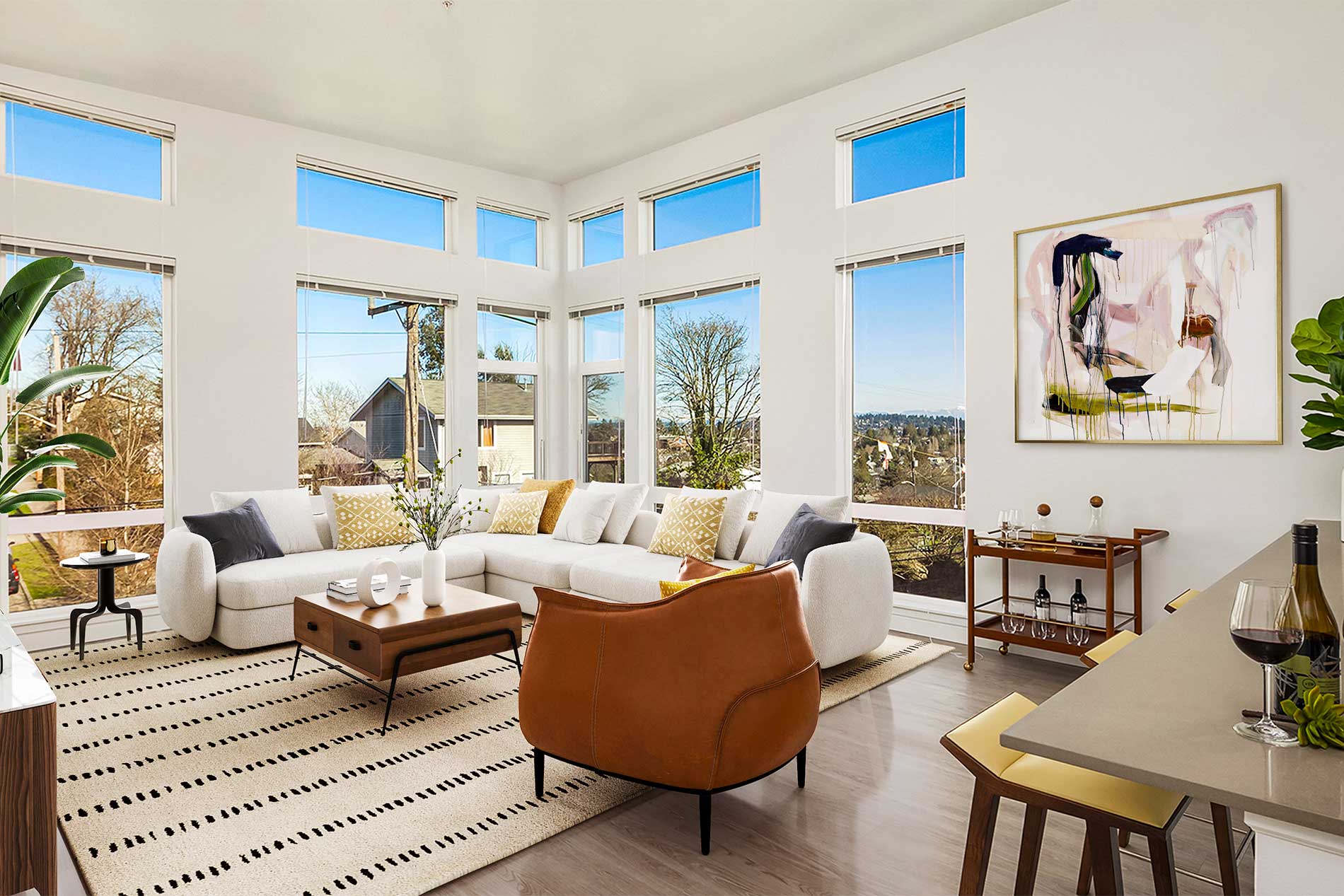 Cityline apartment living room