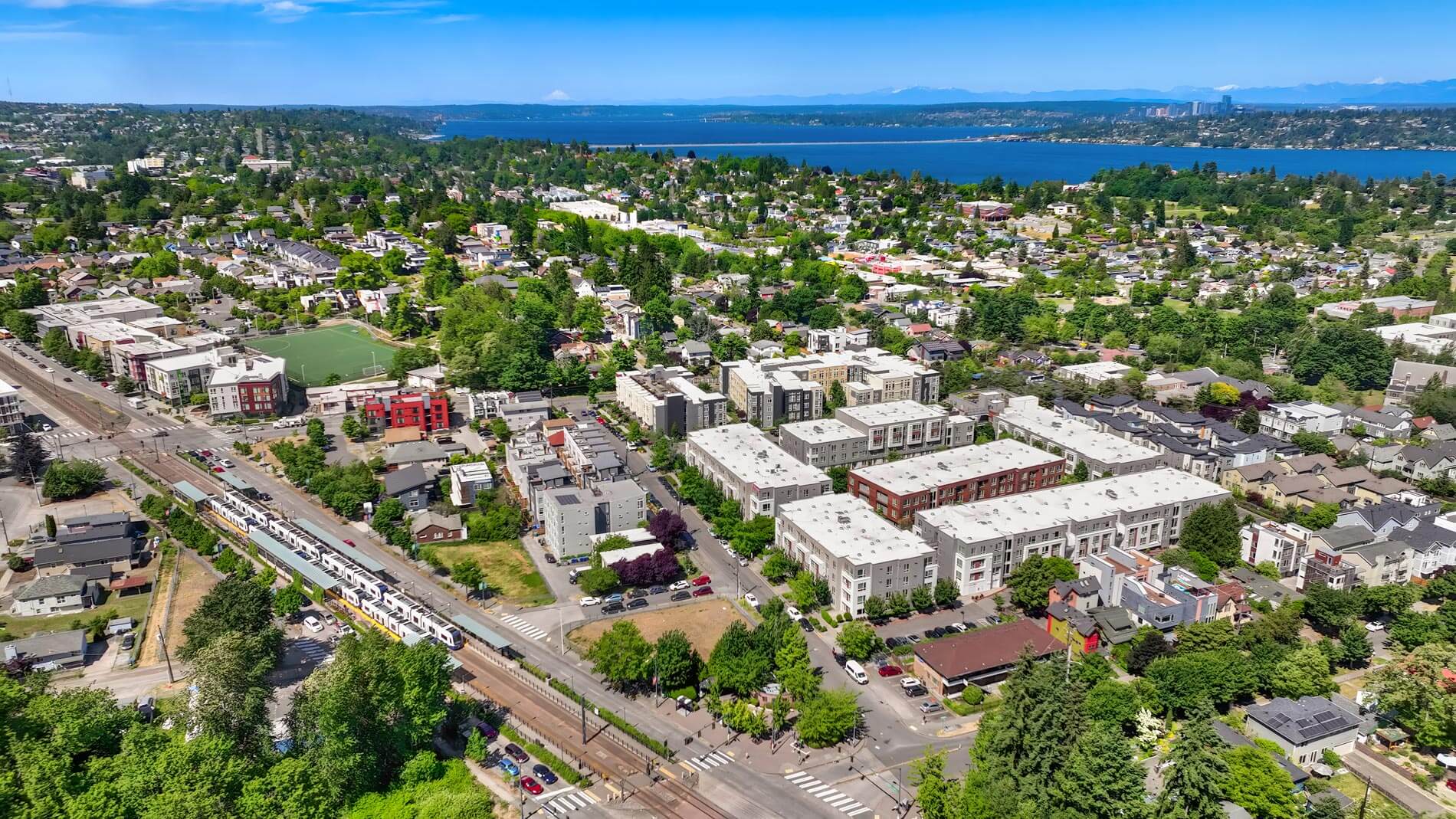 Cityline drone exterior building Cityline drone exterior building