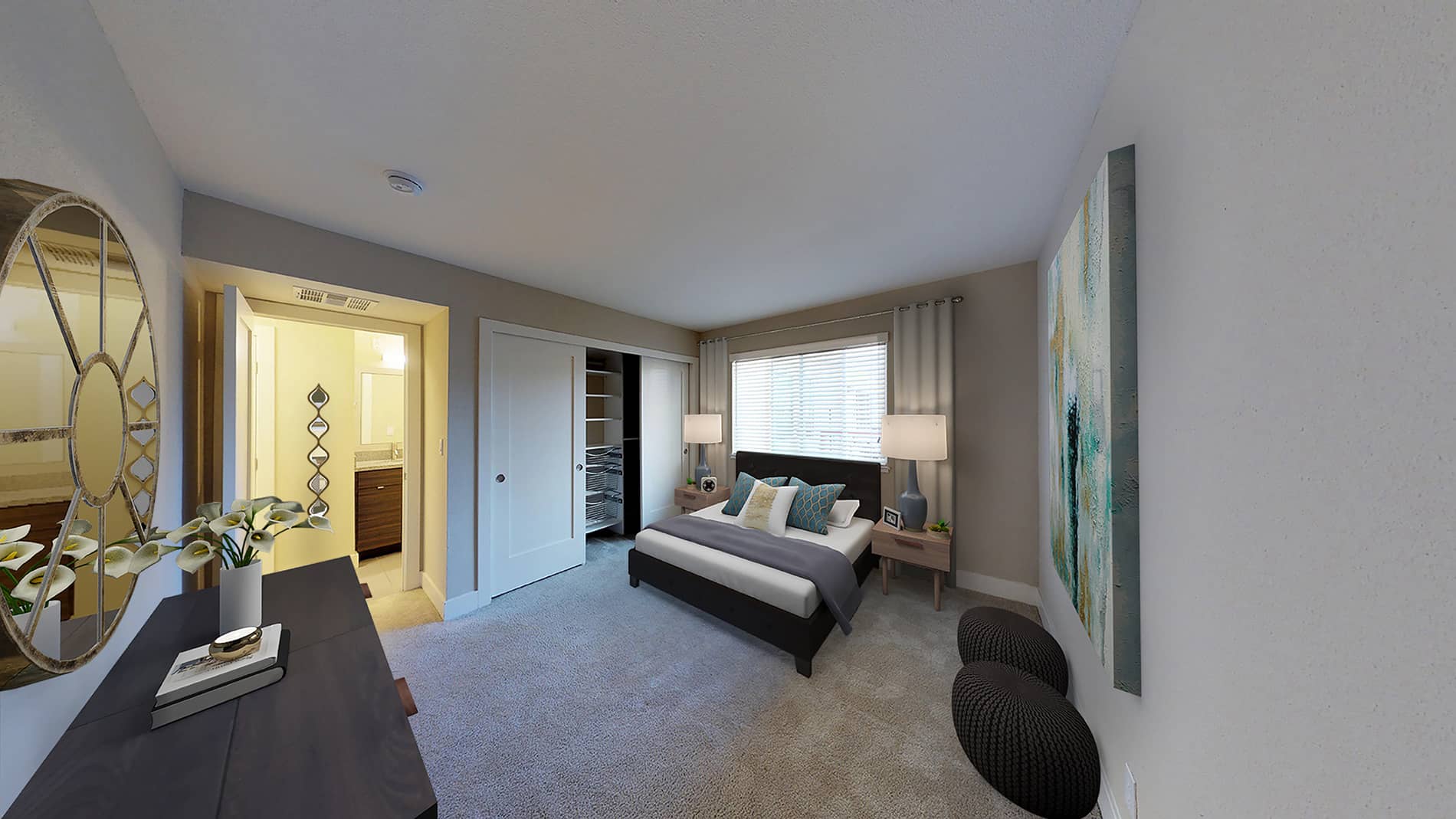 CitySouth bedroom staged by RooOmy