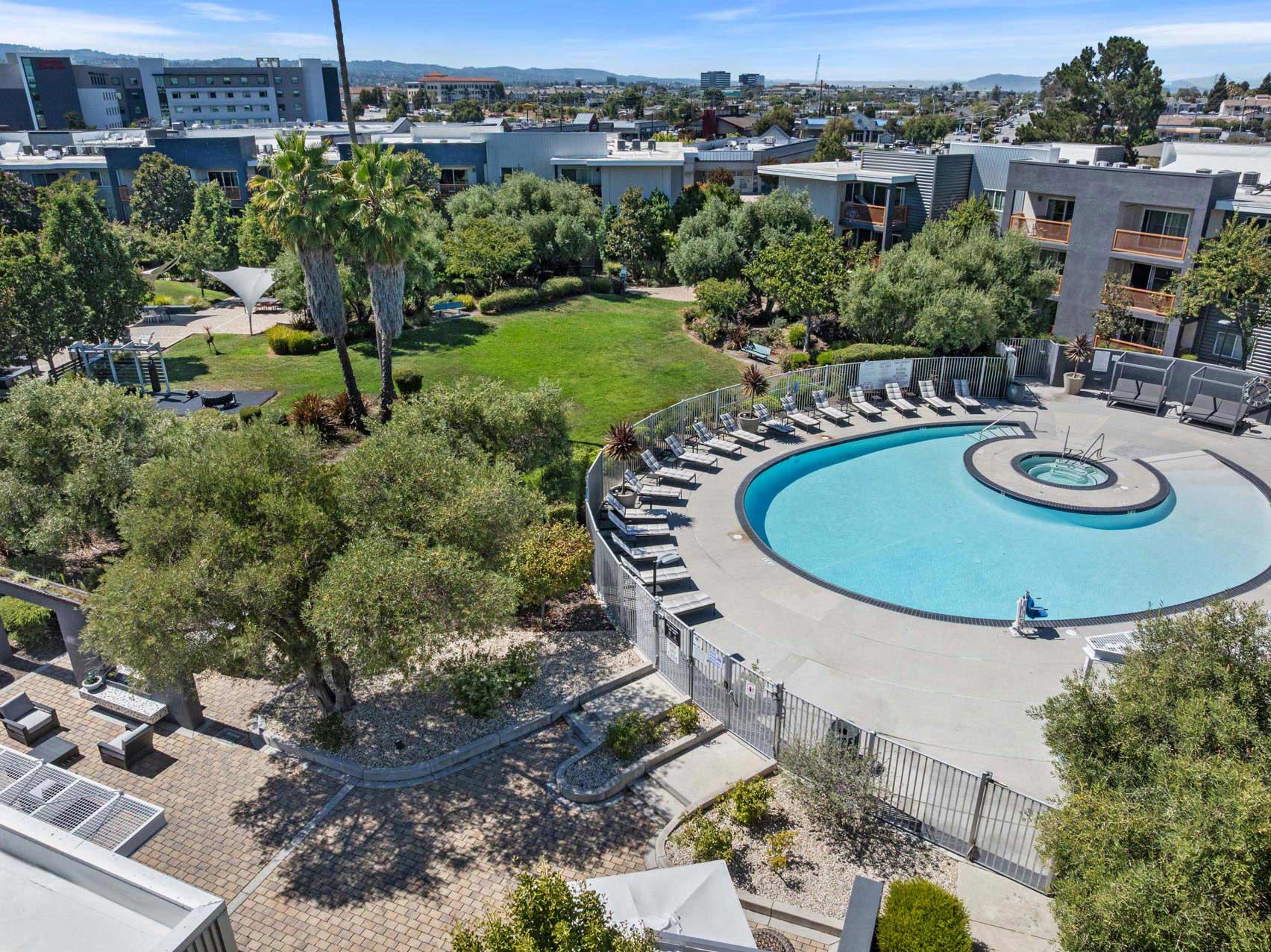 City South drone building pool