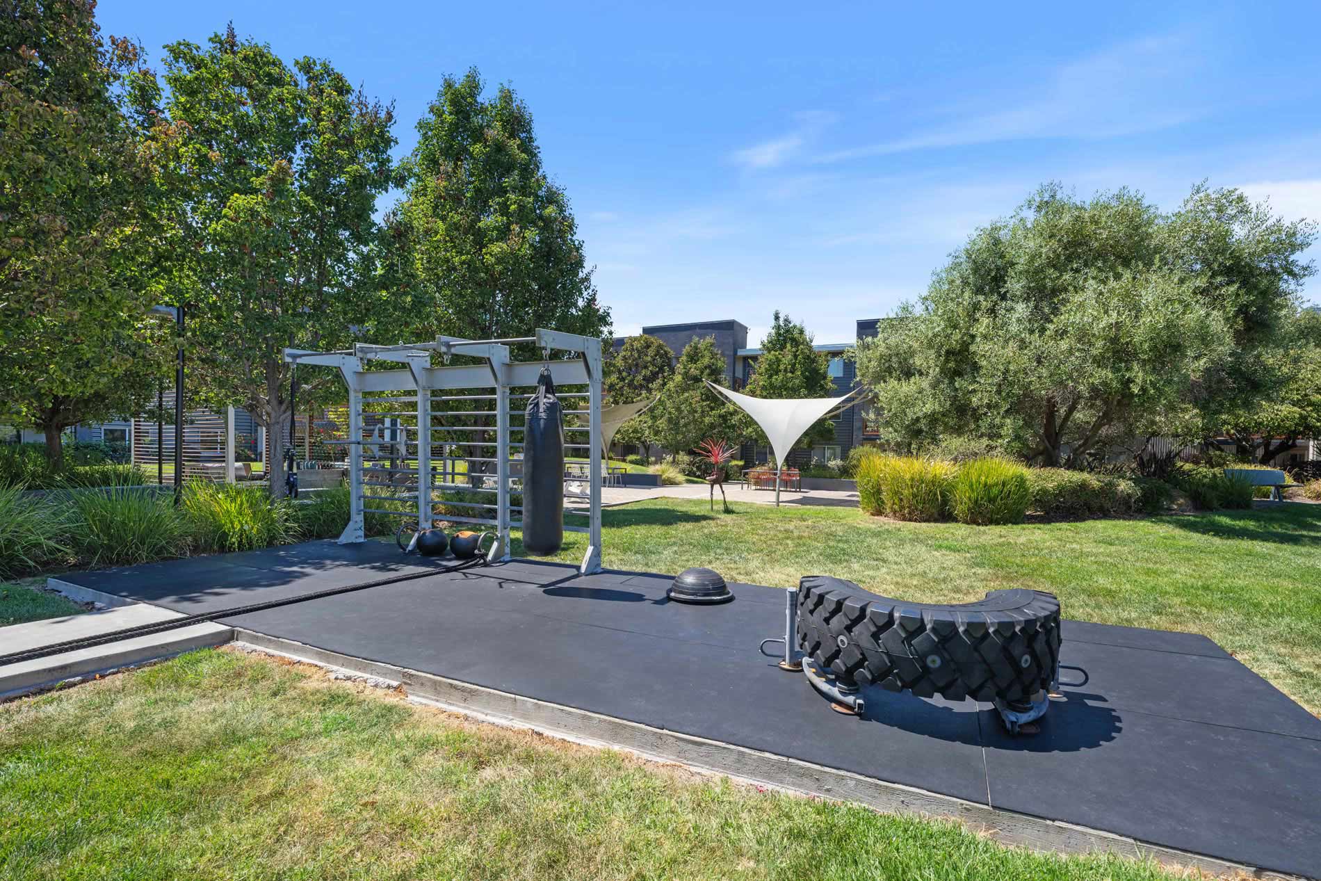 City South outdoor fitness area