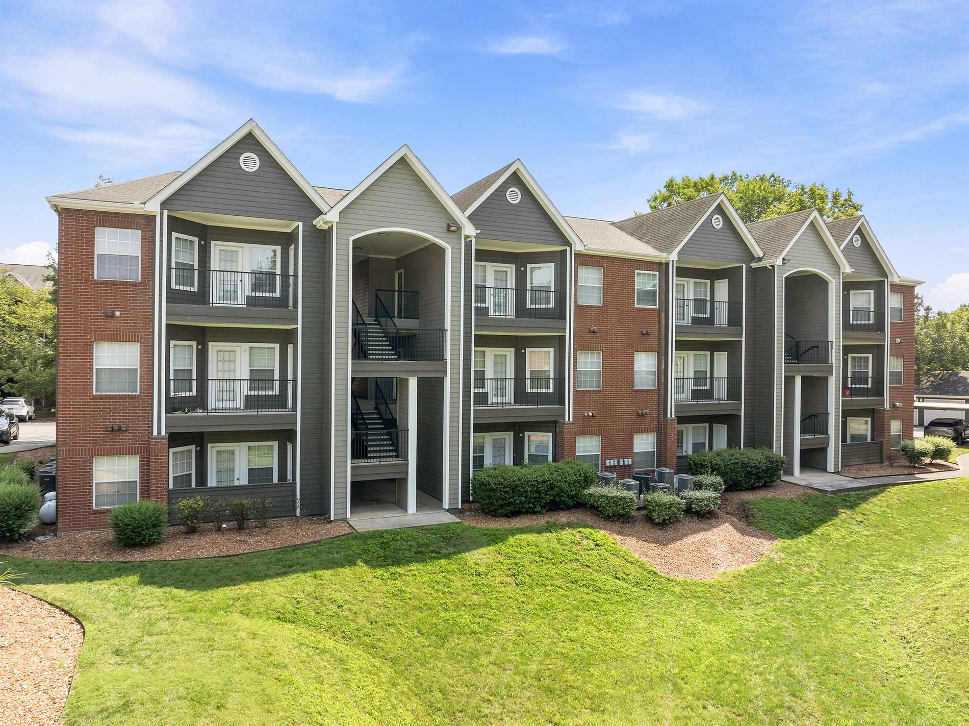 Colonnade aerial building exterior