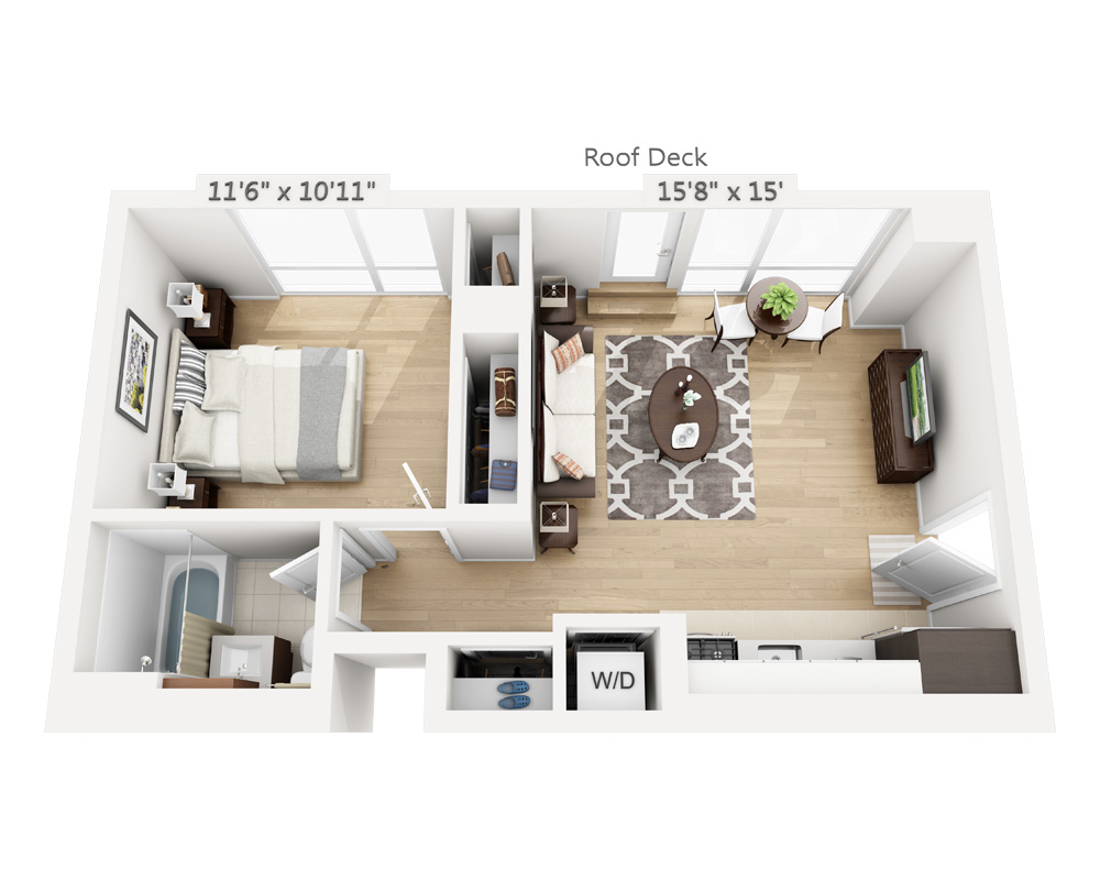 One Bedroom (A1A-801)