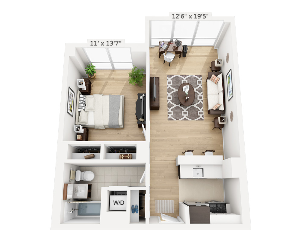 One Bedroom (A1D-795)