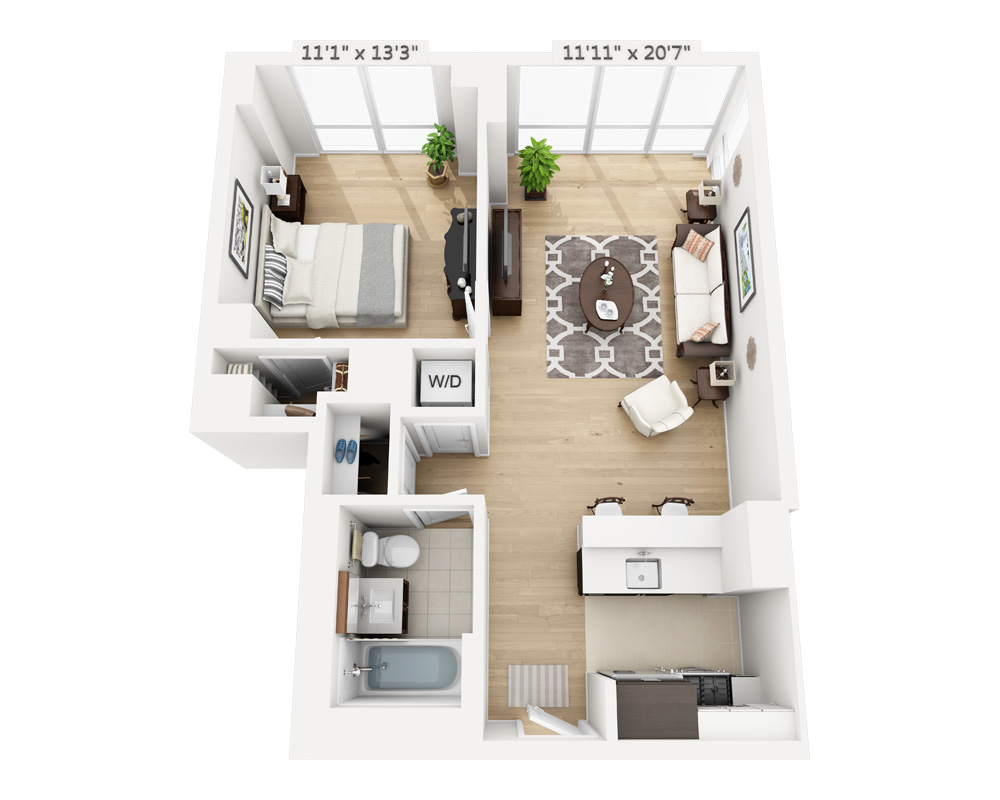 One Bedroom (A1E-795)