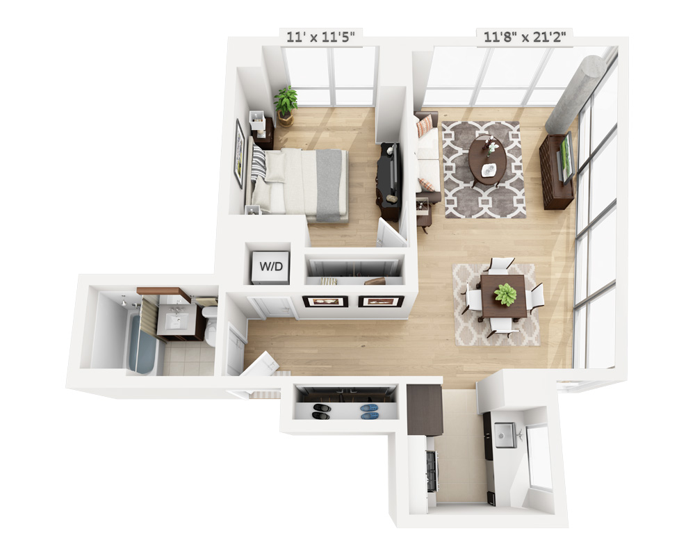 One Bedroom (A1E-805)