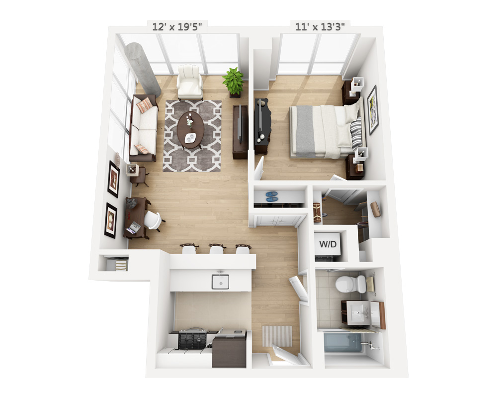 One Bedroom (A1F-795)
