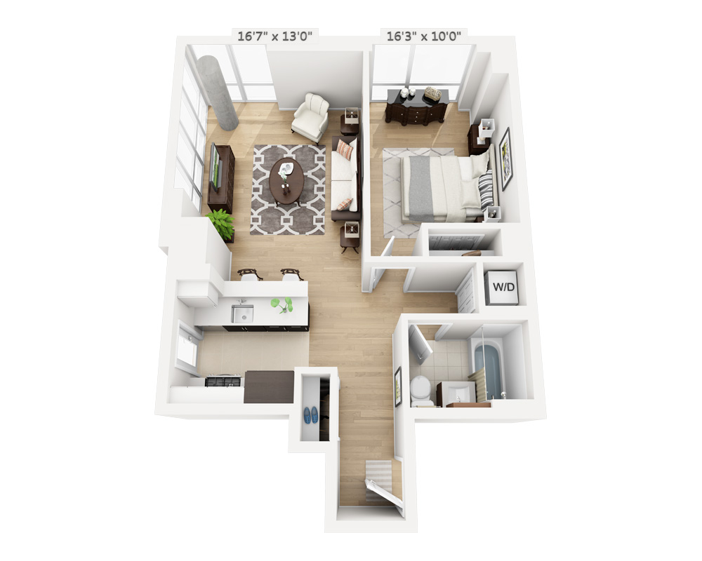 One Bedroom (A1F-801)