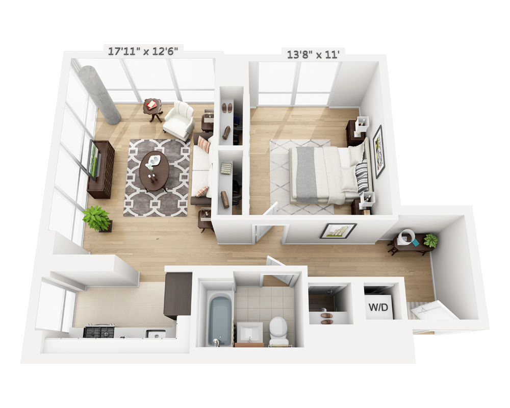 One Bedroom (A1F-805)