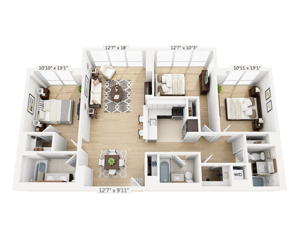 Three Bedroom (C3A-808)