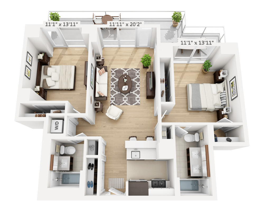 Two Bedroom (B2A-795)
