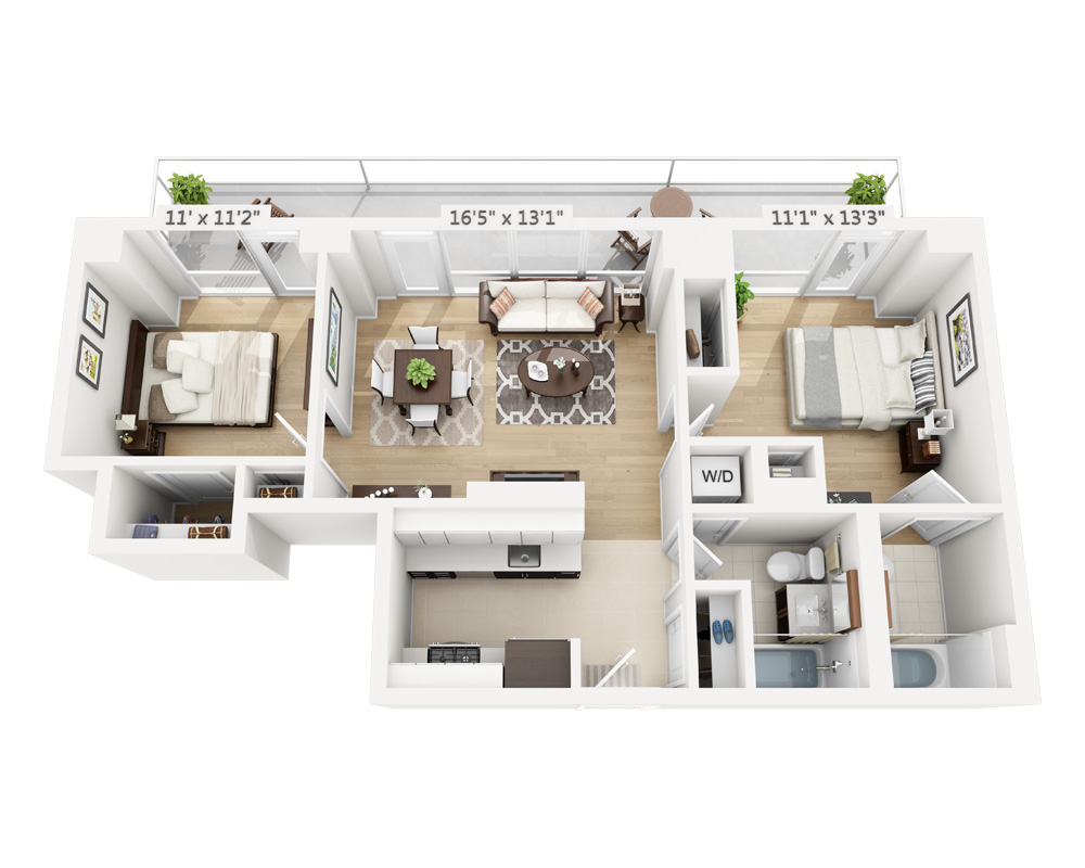 Two Bedroom (B2A-805)