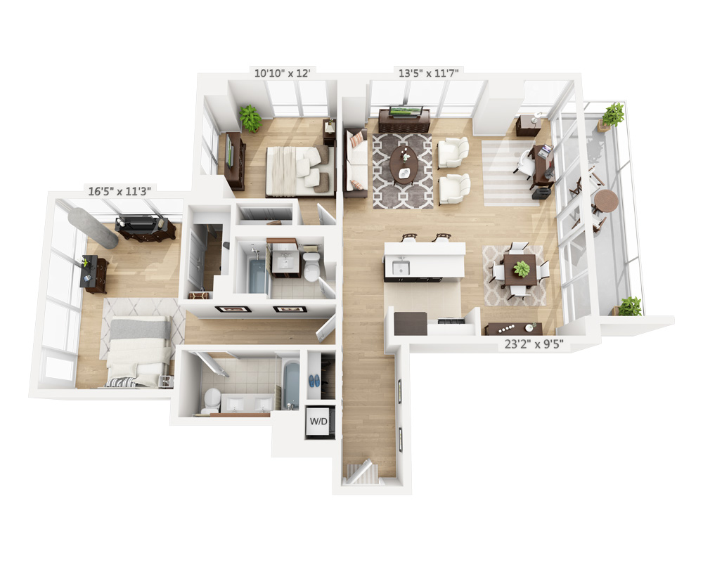 Two Bedroom (B2H-808)