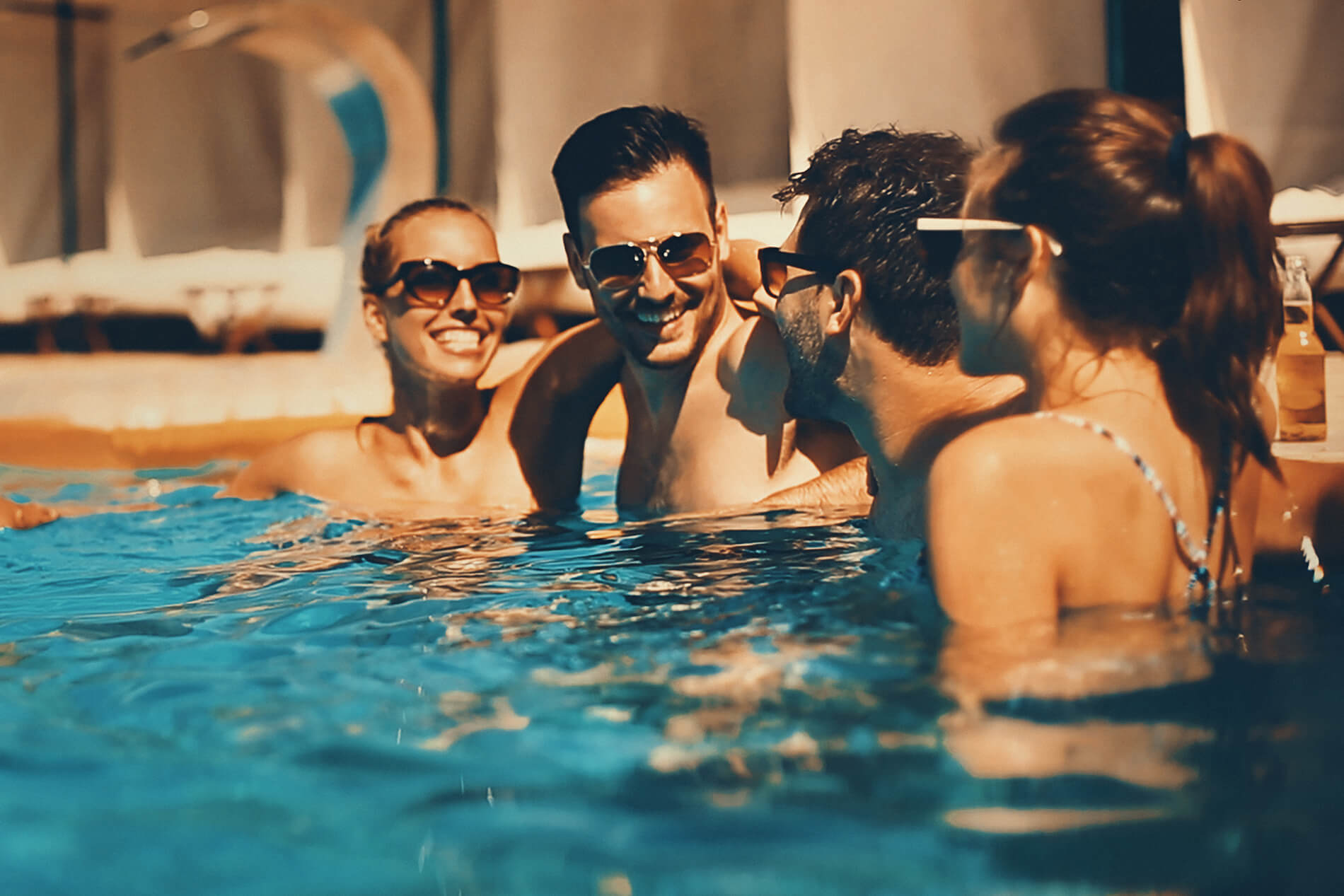 People at pool 