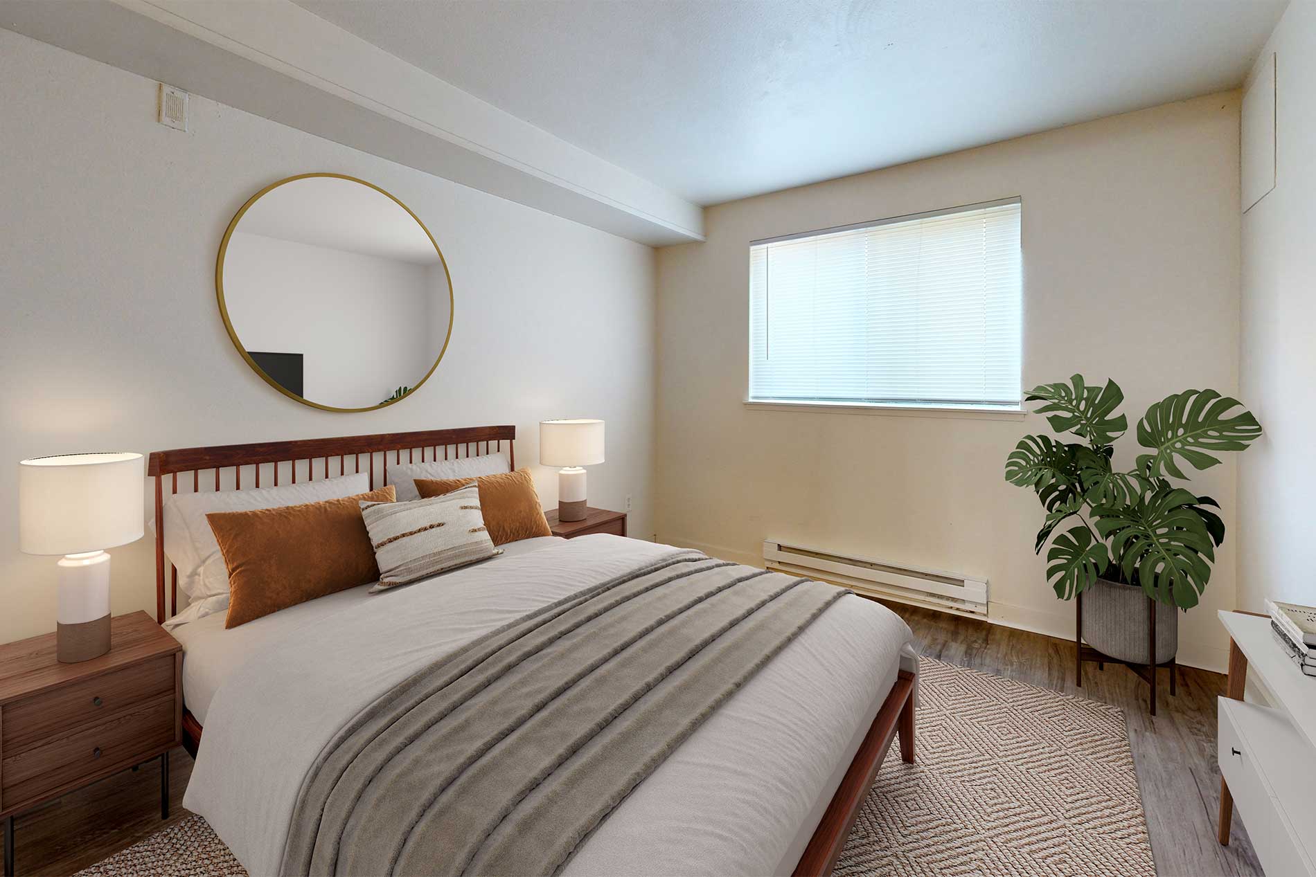 Crown Pointe apartment bedroom