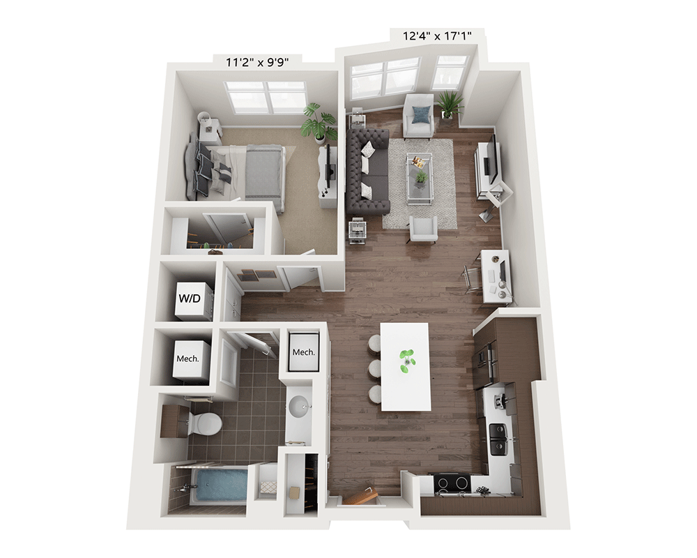 One Bedroom A1D