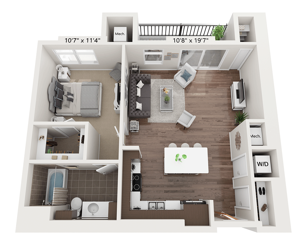 One Bedroom A1F