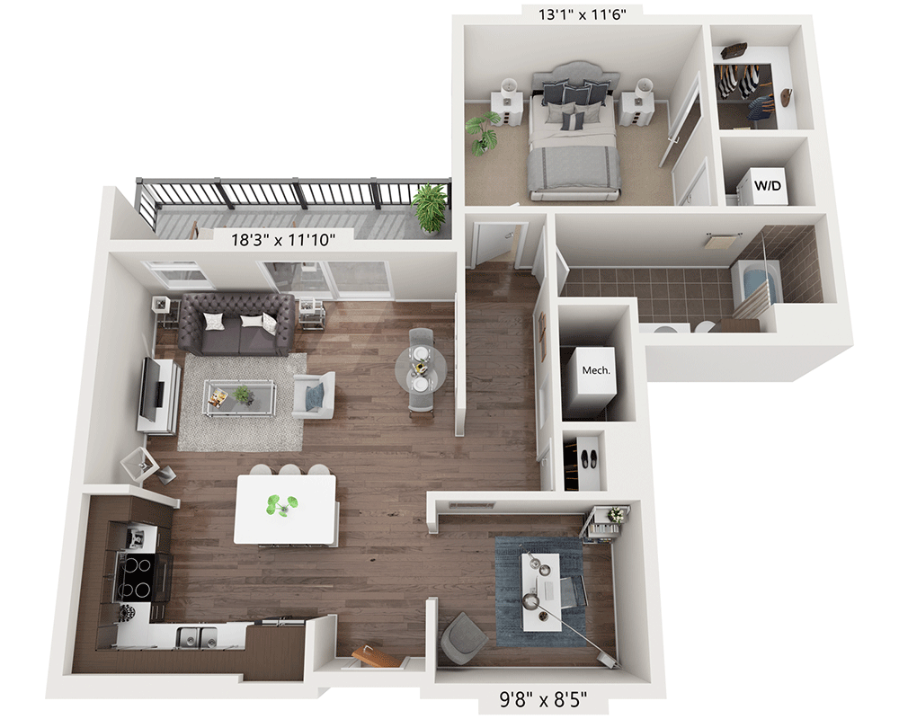 One Bedroom A1ID