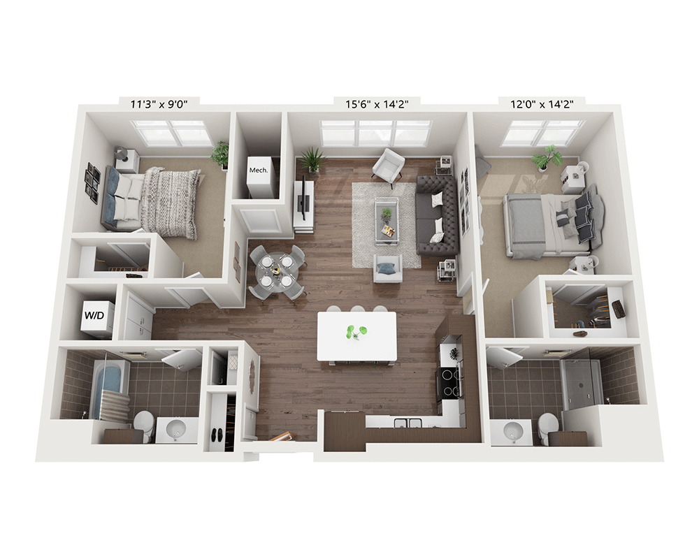 Two Bedroom B2A