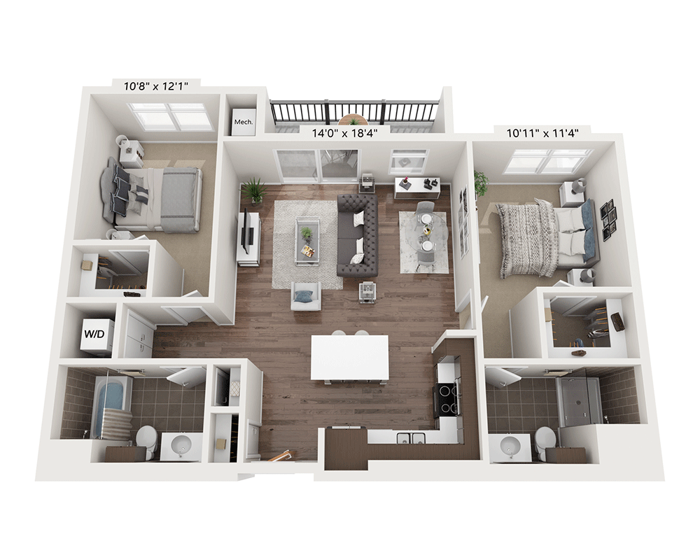 Two Bedroom B2B