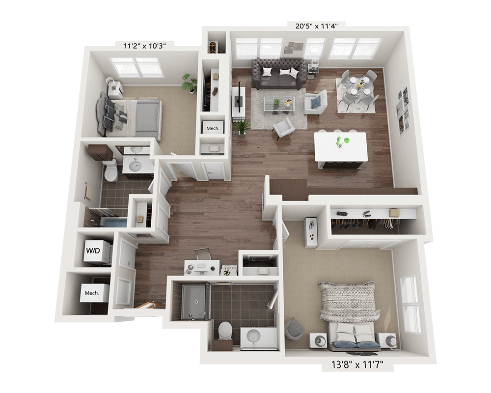 Two Bedroom B2E