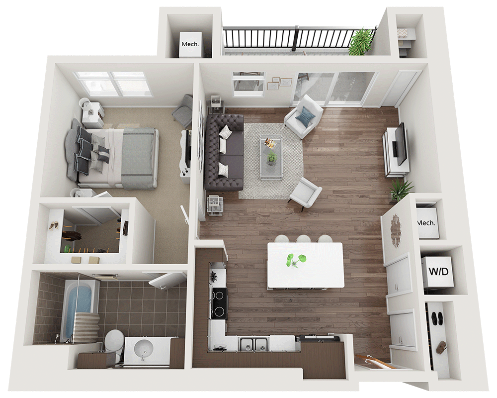 One Bedroom A1F