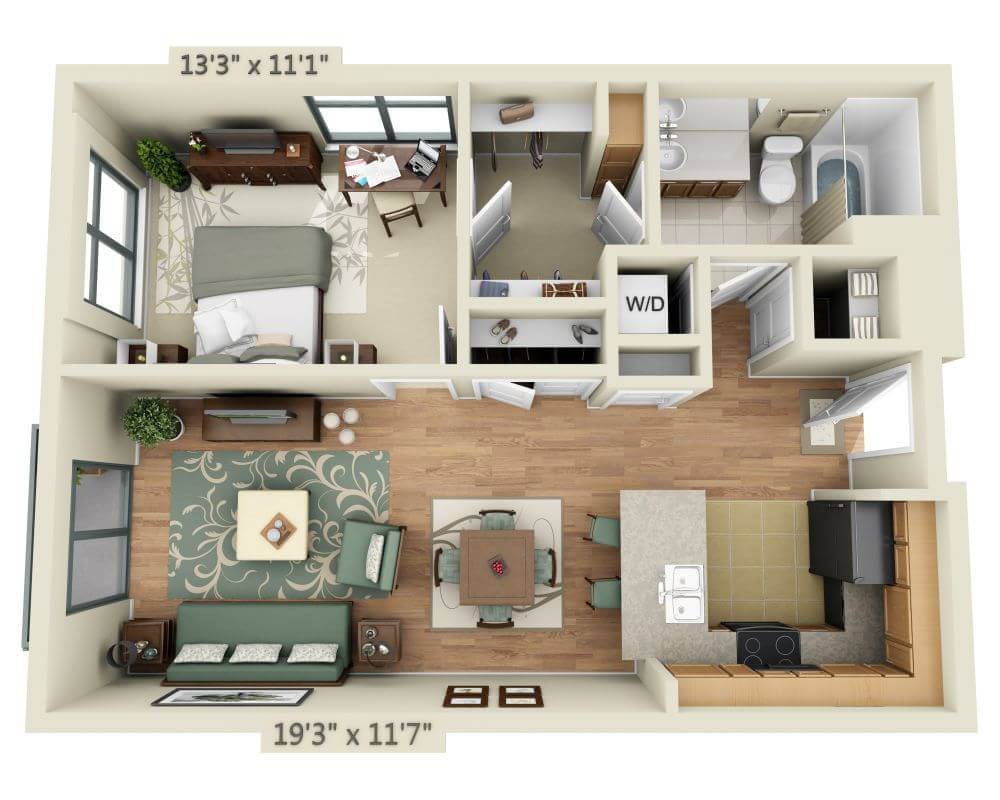 1 BEDROOM FLAT (A1D)