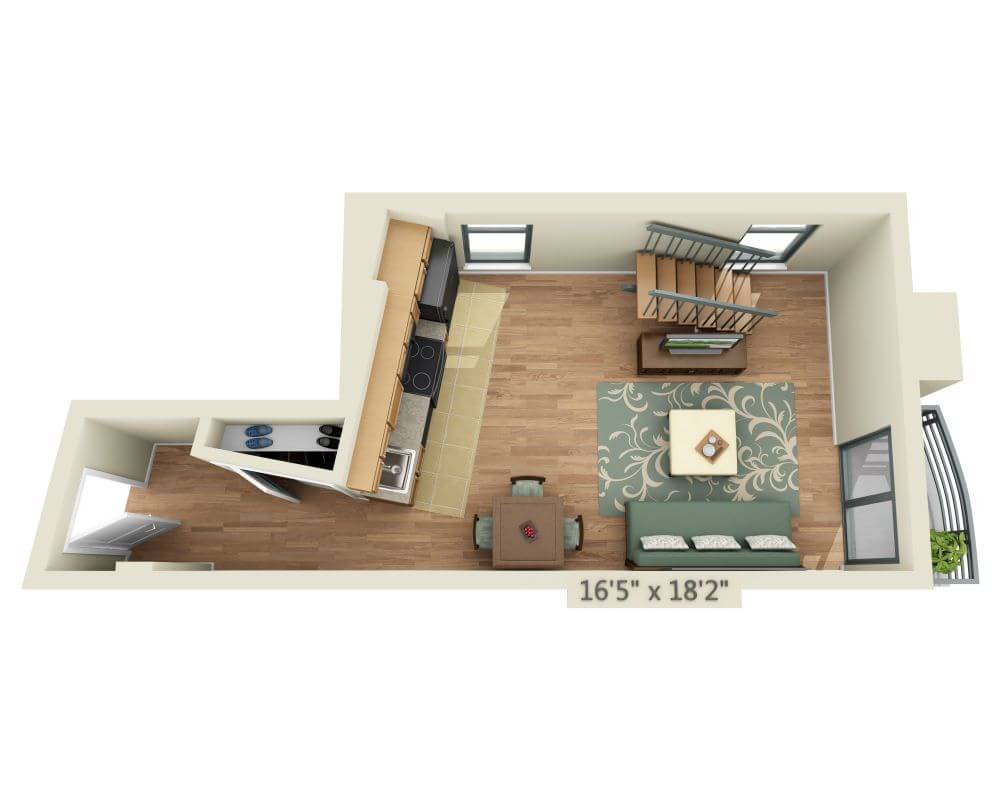 1 BEDROOM LOFT (A1AL)