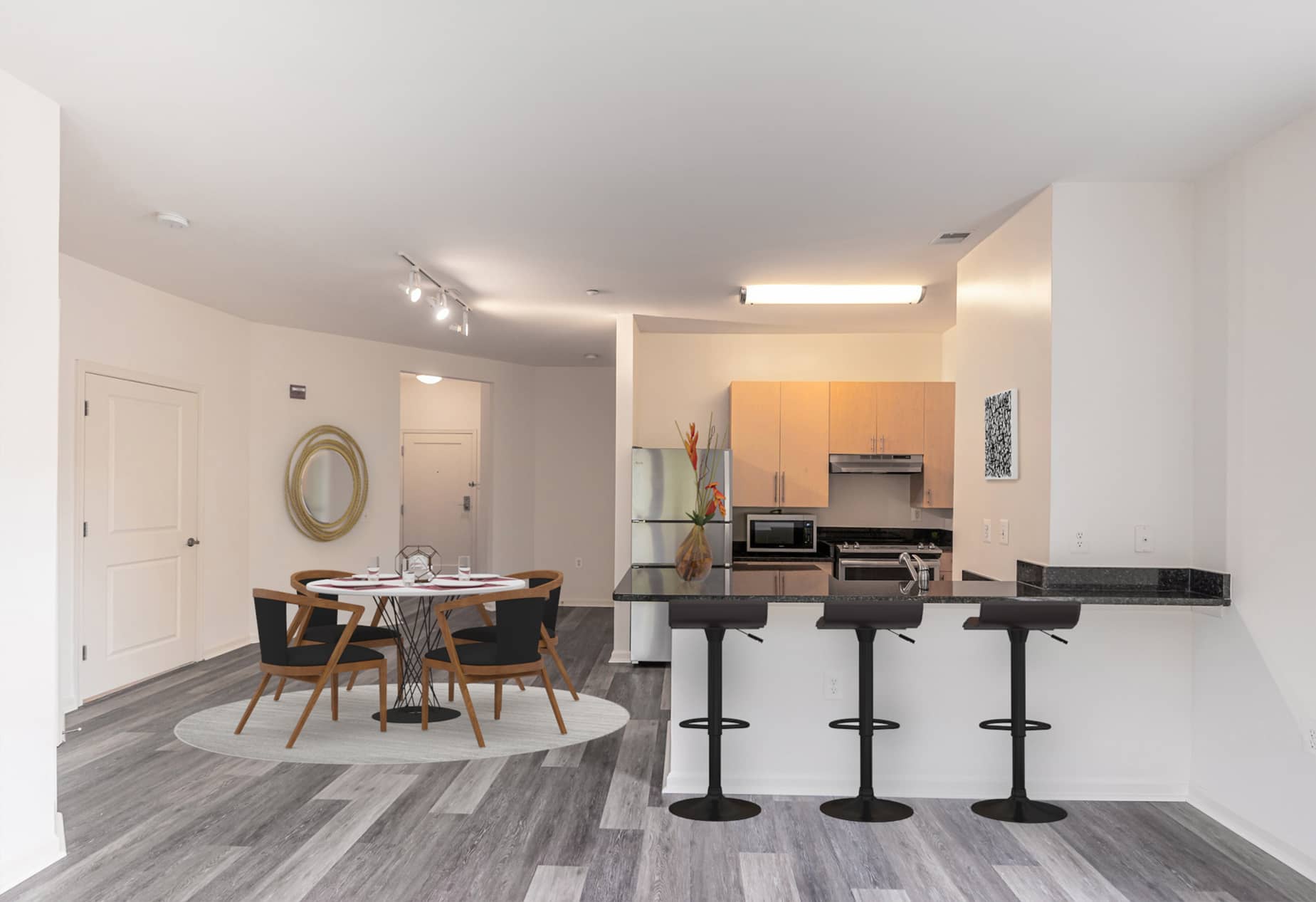 Delancey at Shirlington Village apartment virtually staged by Rooomy