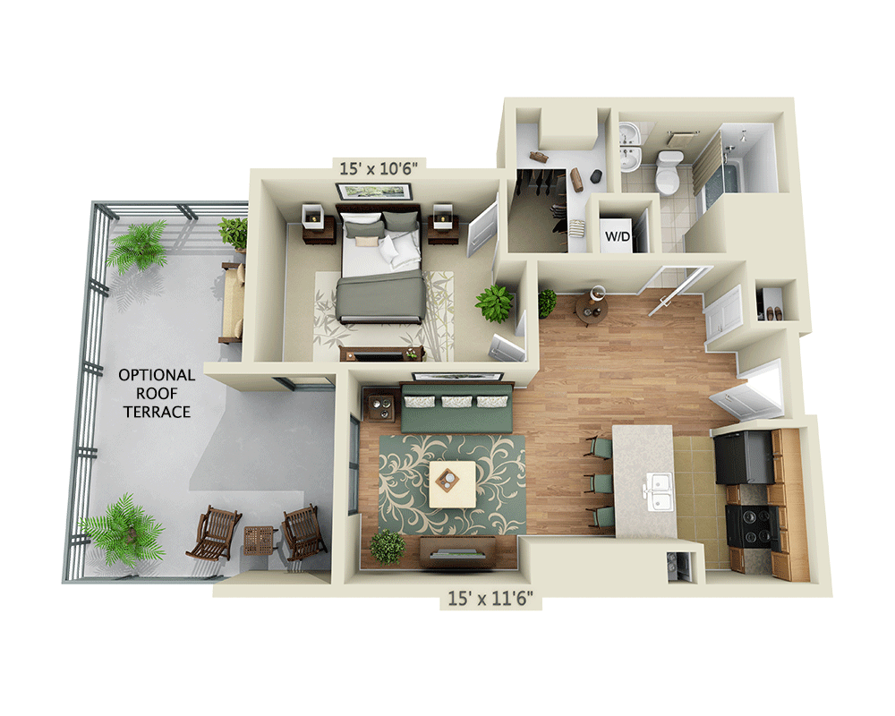 1 BEDROOM TOWER (A1A)