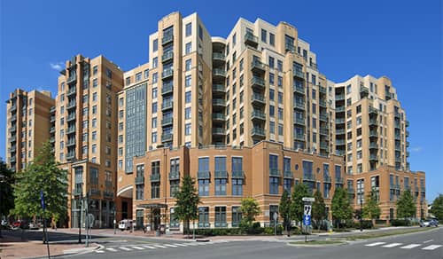 Delancey Shirlington Village apartment building exterior