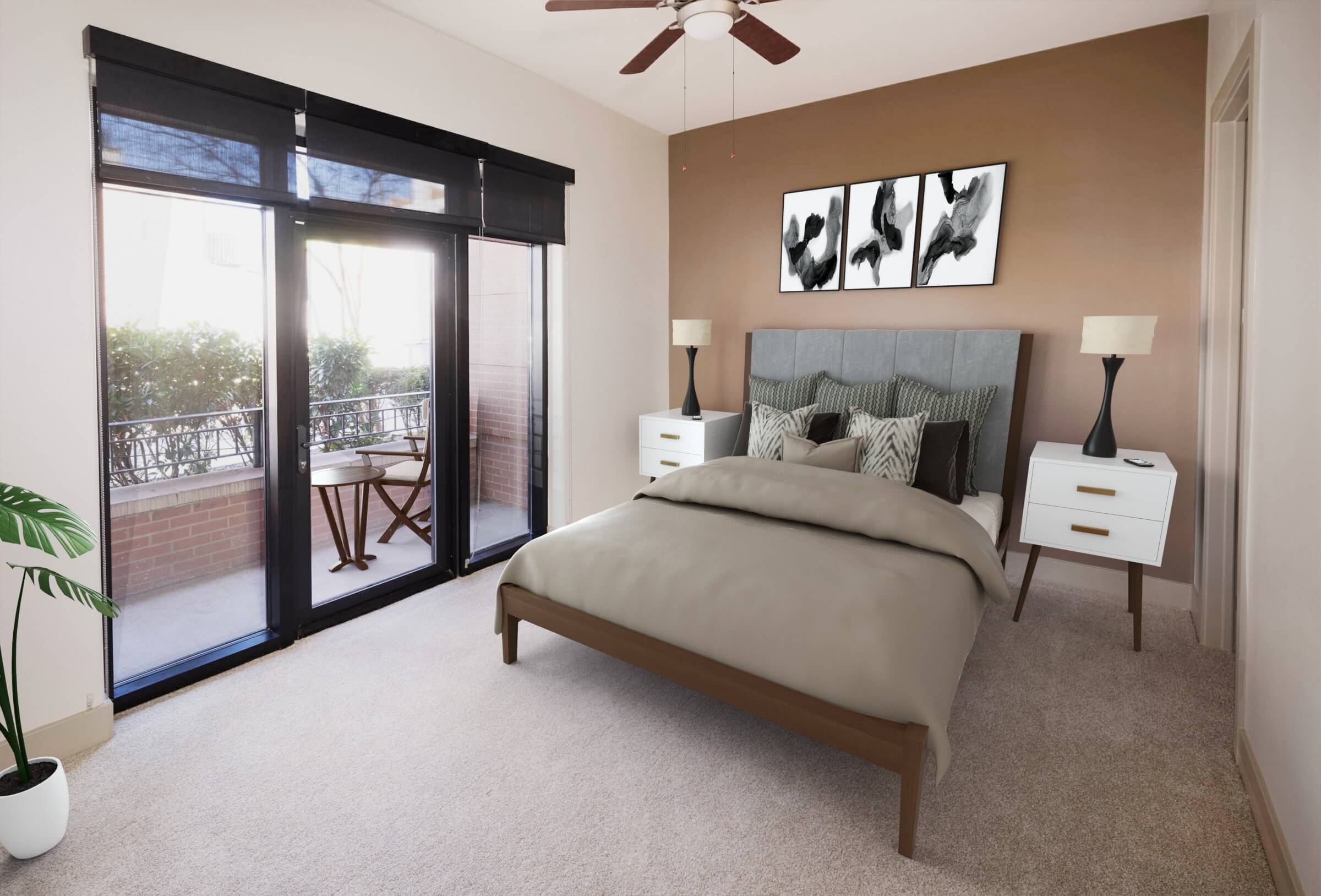 Domain Brewers Hill virtually staged bedroom