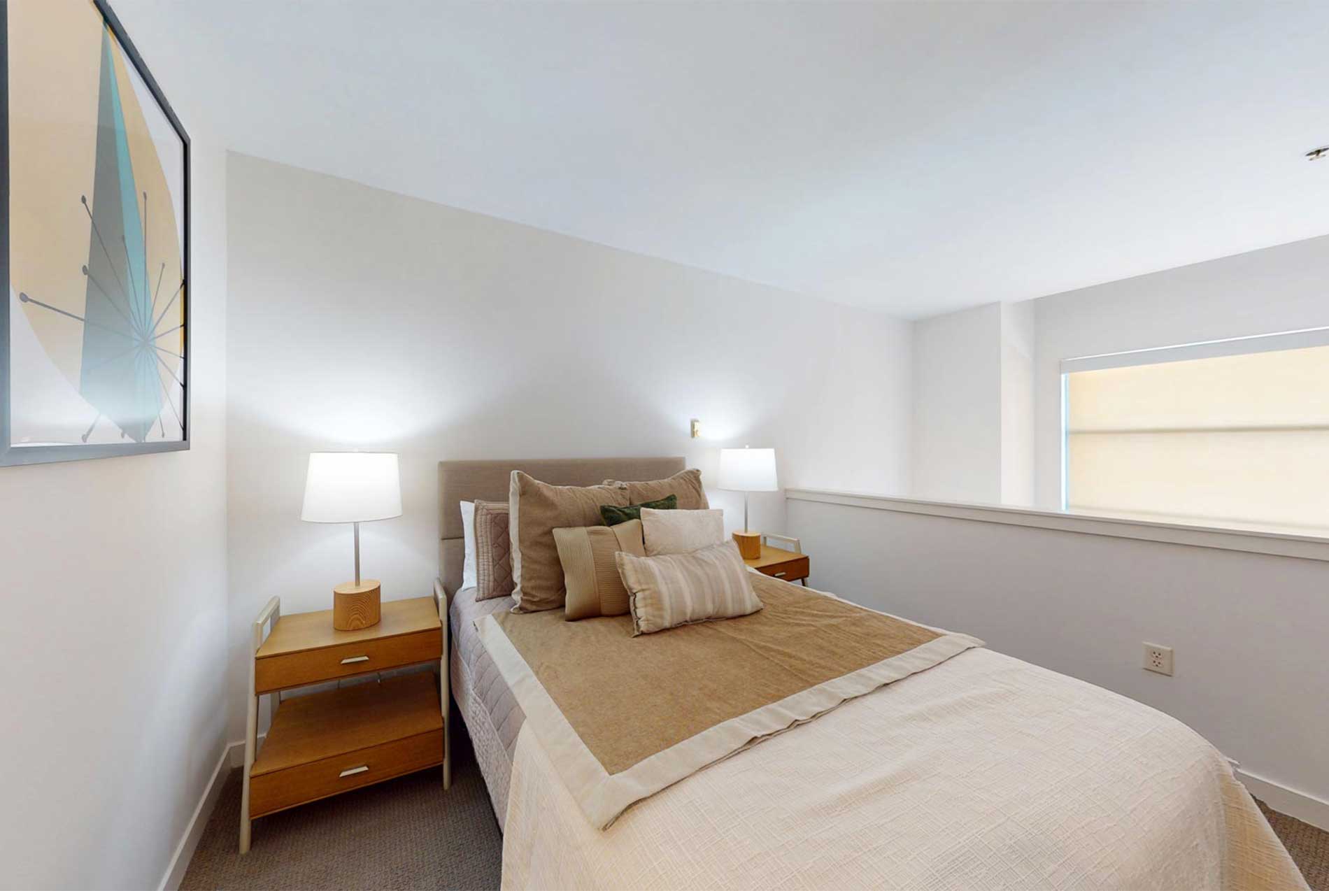 Edgewater apartment bedroom