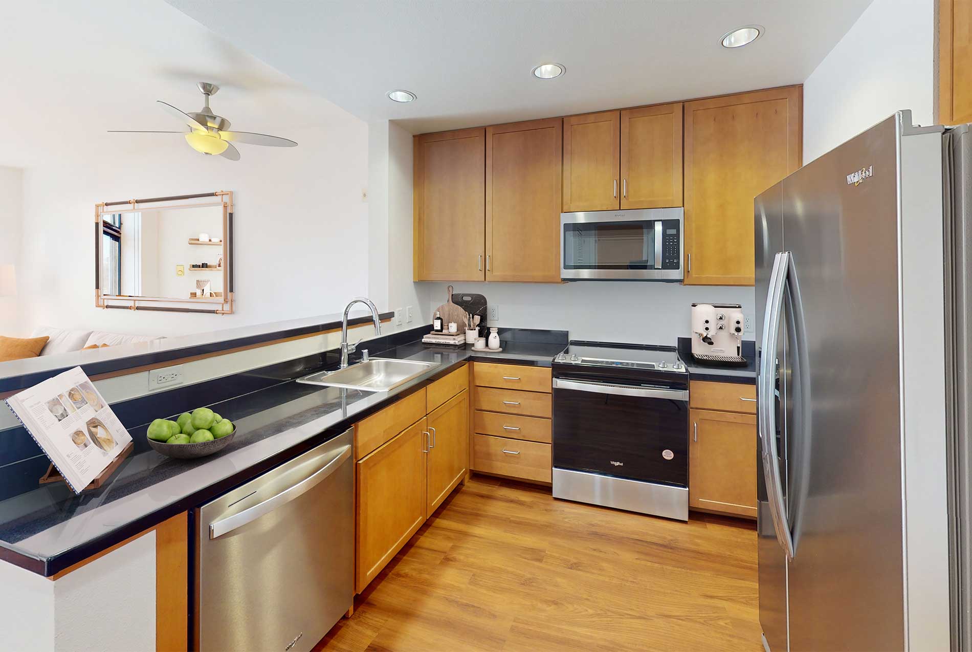 Edgewater apartment kitchen