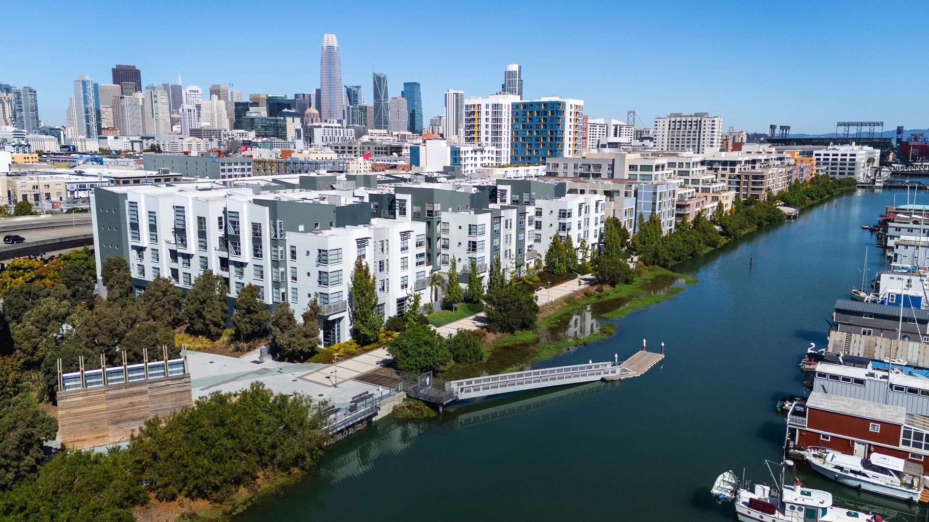 Edgewater drone building exterior