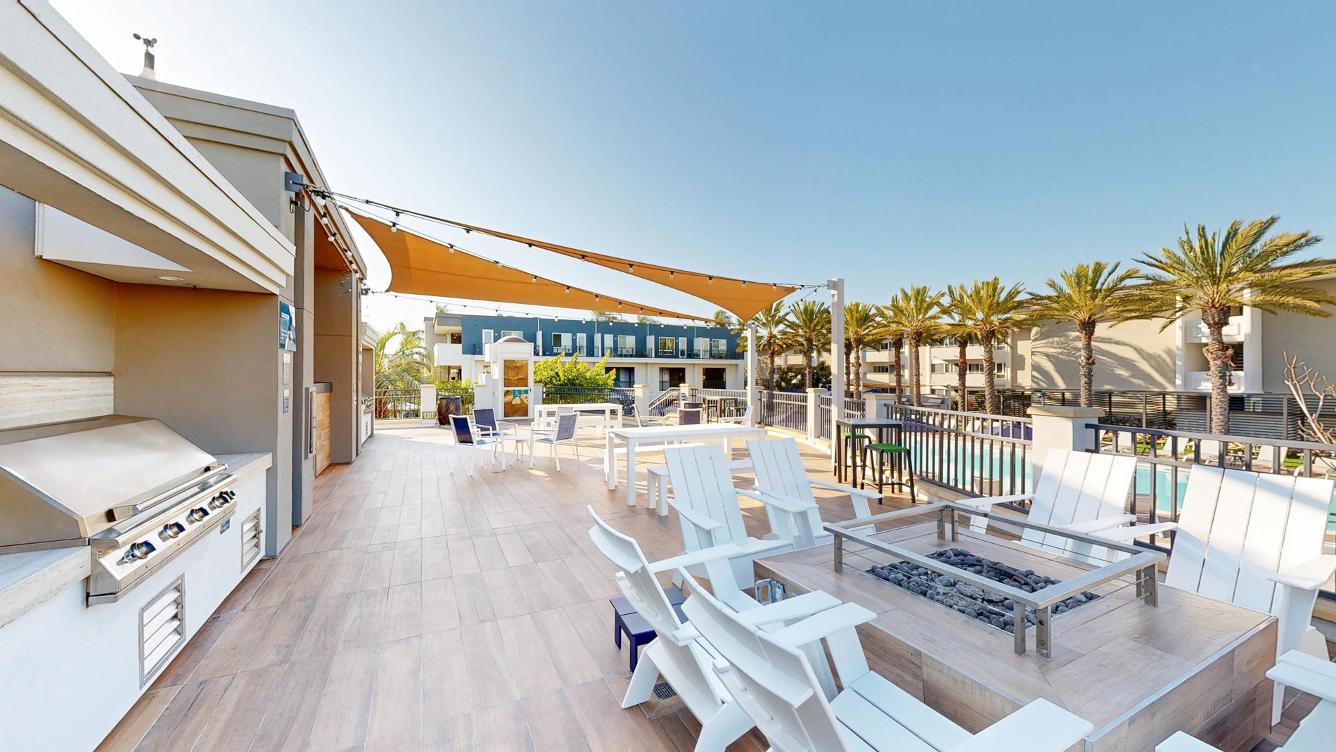 Eight 80 pool grilling area