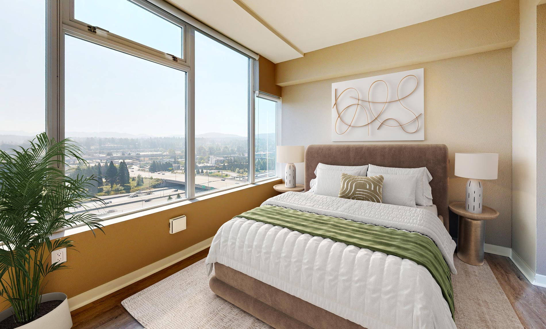 Elements staged bedroom
