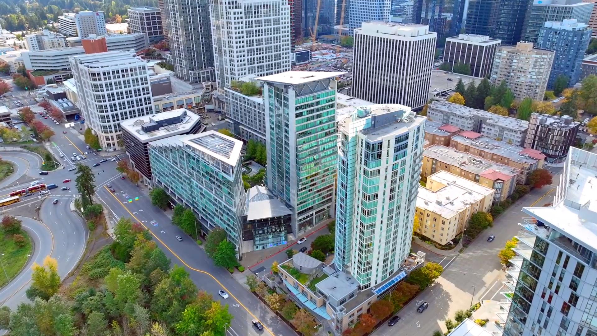 Elements drone building exterior