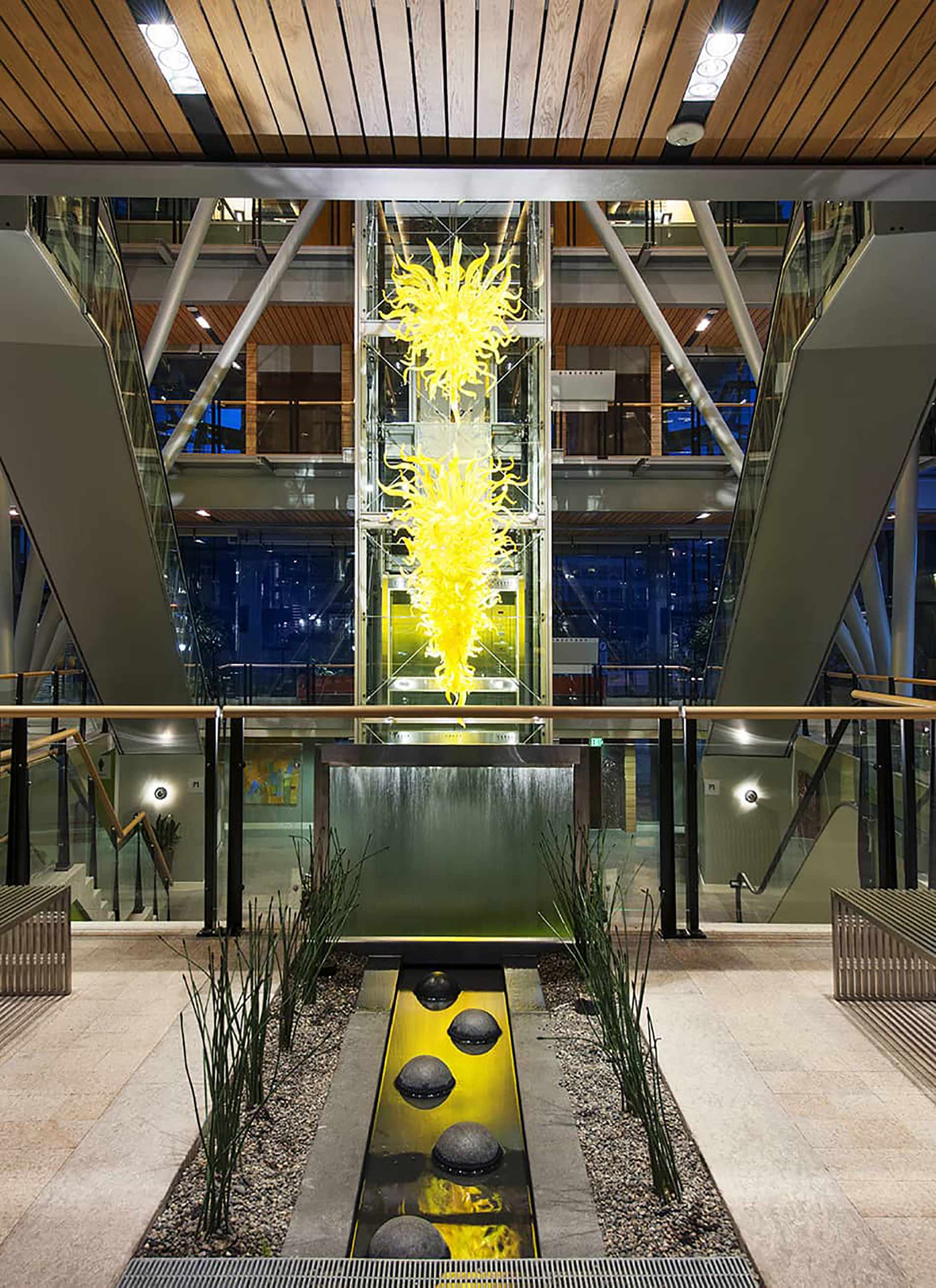Elements Apartments Chihuly Atrium