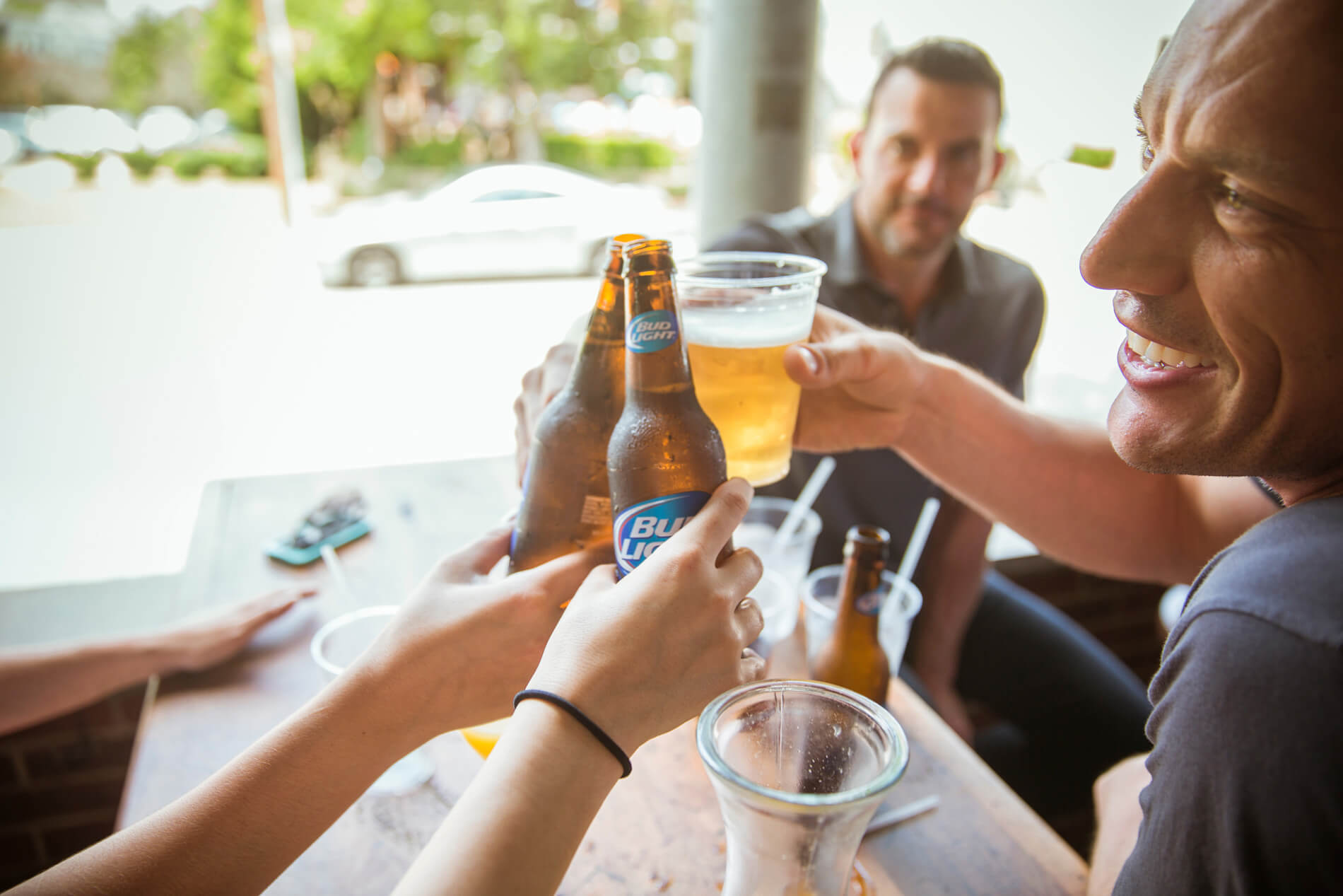 Friends enjoying drinks