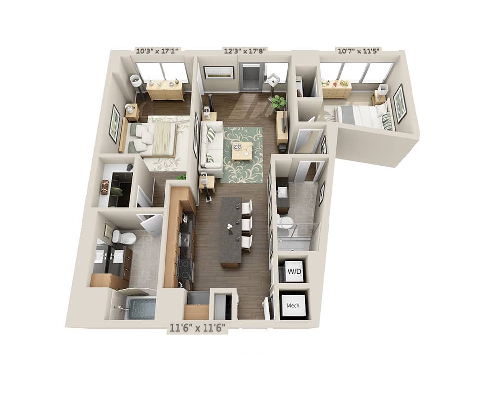 Two Bedroom B2C