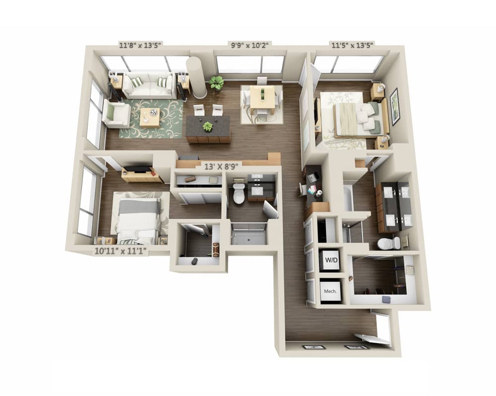 Two Bedroom B2H