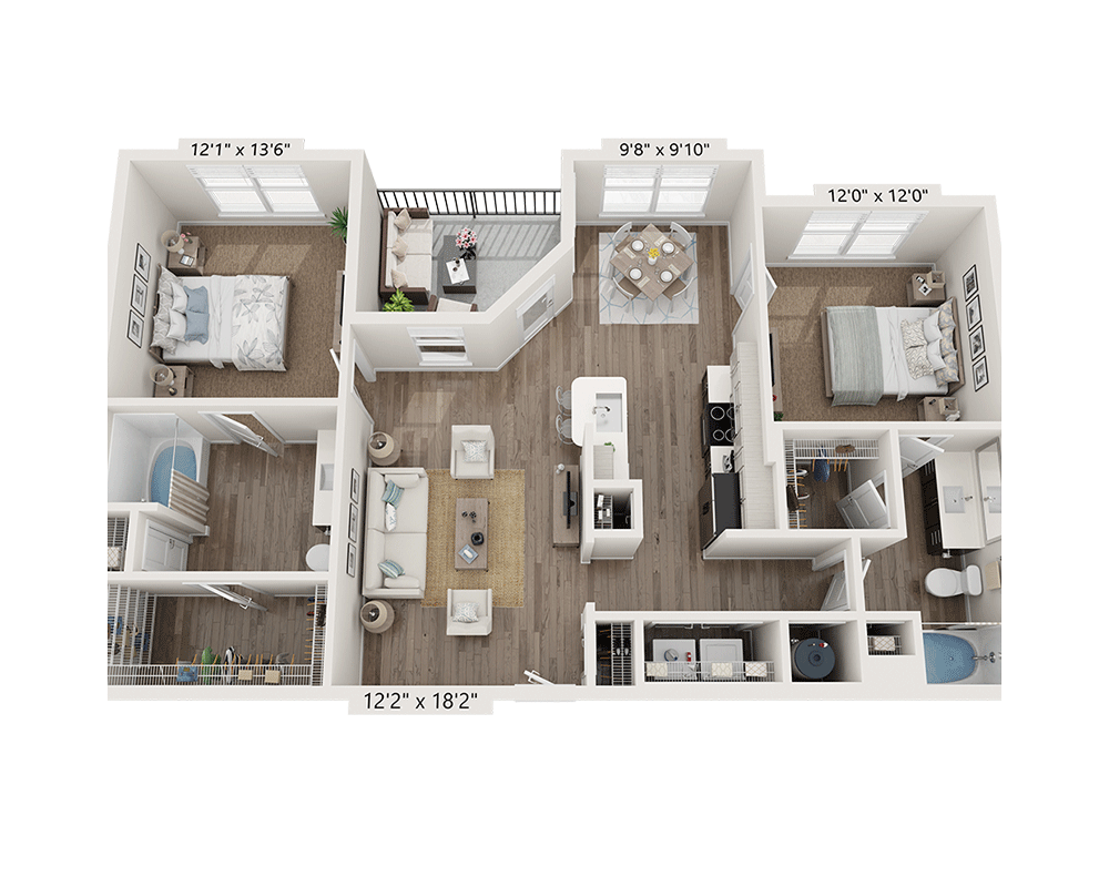 Two Bedroom B2E