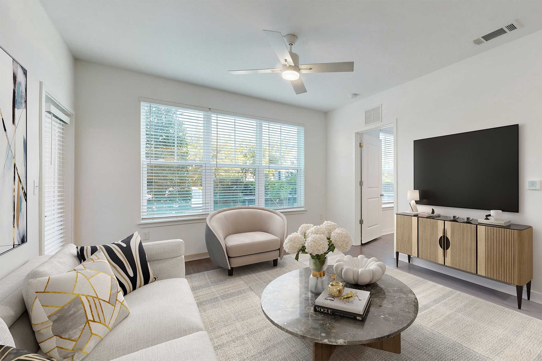 Essex Luxe apartment living room