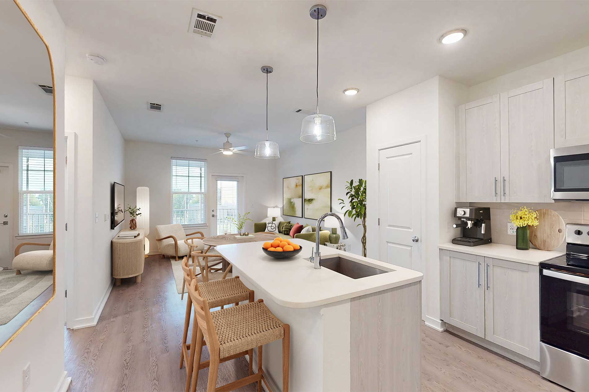 Essex Luxe apartment kitchen