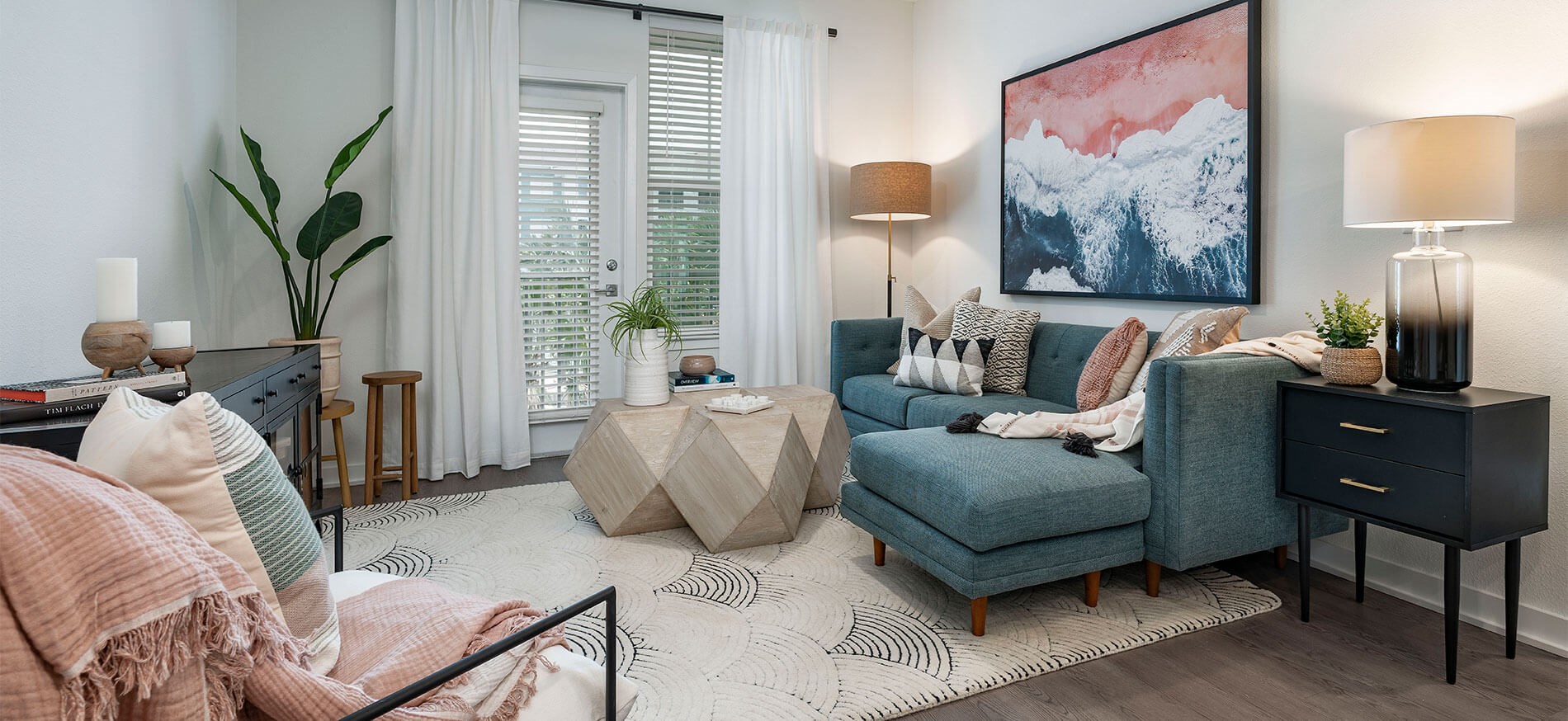 Essex Luxe interior living room